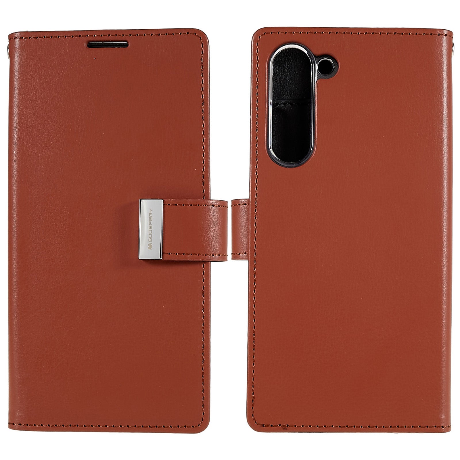 MERCURY GOOSPERY For Samsung Galaxy S23 Wallet Phone Case PU Leather Metal Magnetic Clasp Protective Cover MERCURY GOOSPERY For Samsung Galaxy S23 Wallet Phone Case PU Leather Metal Magnetic Clasp Protective Cover
